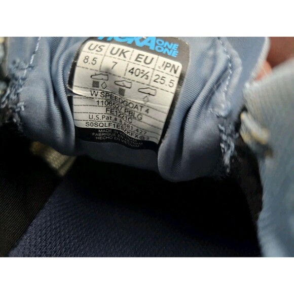 Hoka One One Shoes Speedgoat 5 Running Blue Womens Size 8.5 - Picture 10 of 10